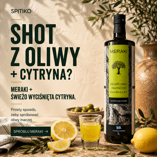 Shot z oliwy MERAKI i cytryny