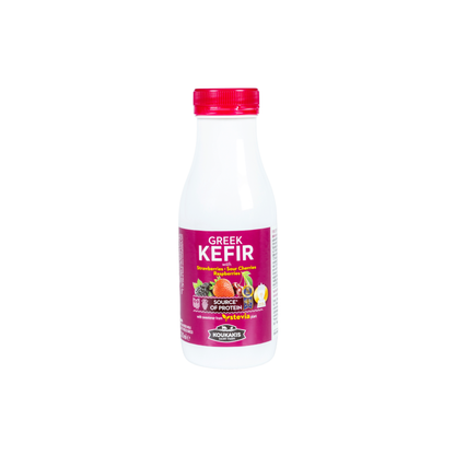 Grecki Kefir z owocami leśnymi słodzony stewią Koukakis 330 ml