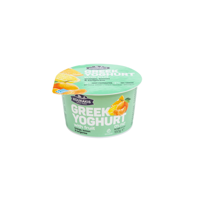 Jogurt Grecki z pomarańczą, cytryną i mandarynką 150 g