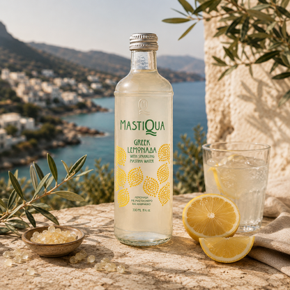 Grecka Lemoniada Cytrynowa z Wodą Mastyksową Mastiqua 330 ml