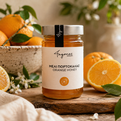 Grecki Miód Pomarańczowy 4Stagones 450g