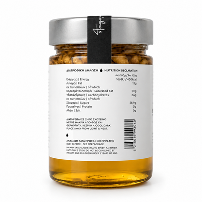 Grecki Miód z Orzechami Włoskimi 4Stagones 450 g 🍯