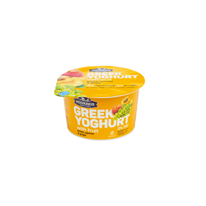 Jogurt Grecki z brzoskwinią, morelą i winogronem Koukakis 150 g