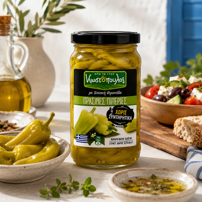 Papryka zielona w zalewie Ksiropoulos 460 g