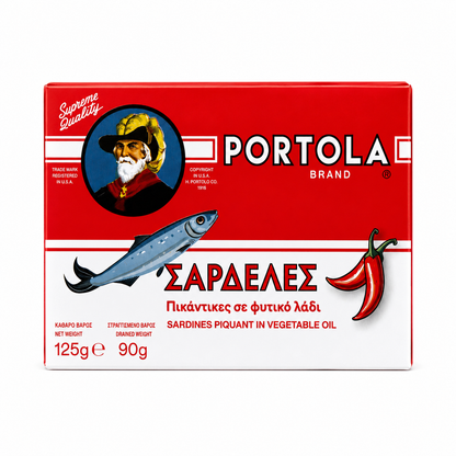 Sardynki pikantne w oleju roślinnym Portola 125 g