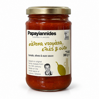 Sos pomidorowy z oliwkami i ouzo Papayiannides 380 g