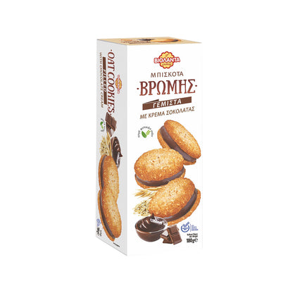Violanta Cookies - Ciastka owsiane z kremem czekoladowym - 180g