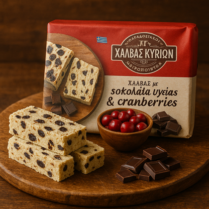 Grecka Chałwa z Żurawiną i Czekoladą 250g