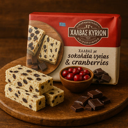 Grecka Chałwa z żurawiną i czekoladą Kirgion 250 g
