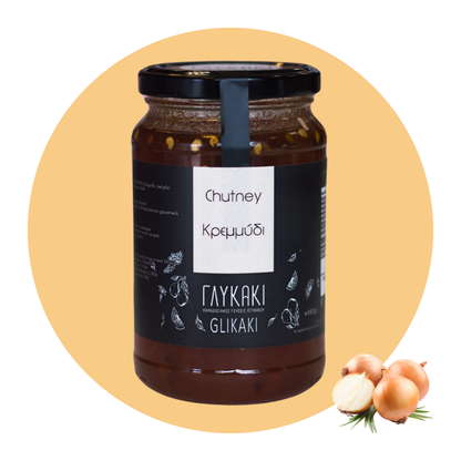 Ελληνική Σάλτσα Τσάτνεϊ Κρεμμυδιού Glikaki - 480 γρ.