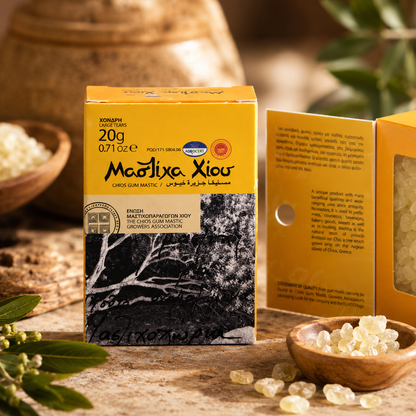 Naturalna guma mastyksowa z Chios - 100% grecka mastiha - Mastyks z Chios 20 g