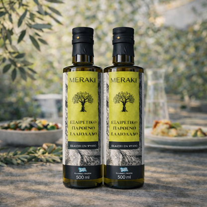Meraki - Ανεπεξέργαστο Ελαιόλαδο 500 ml - Σετ 2 τεμαχίων