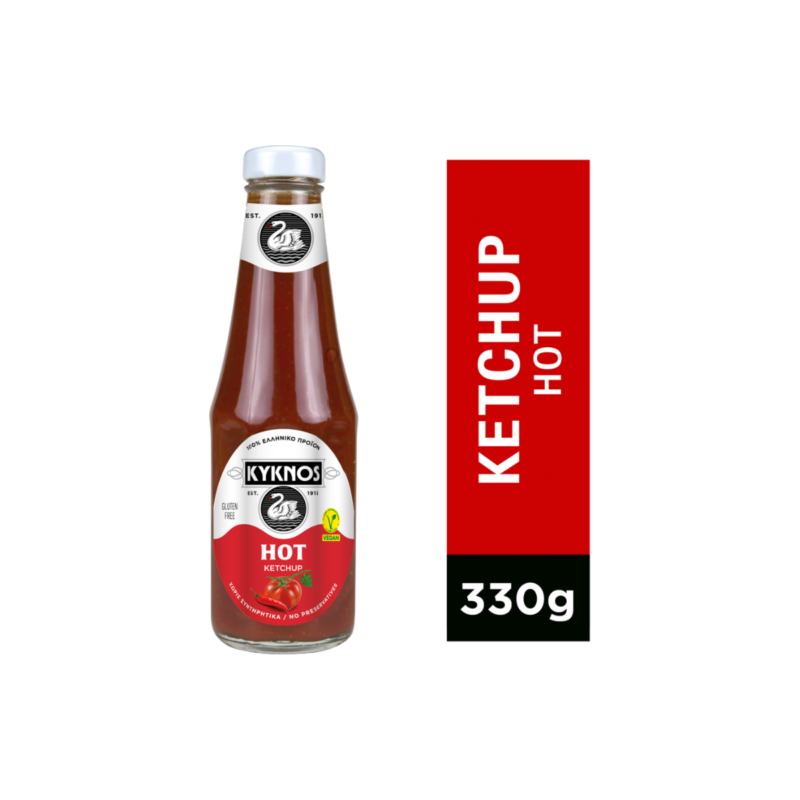 Ketchup pomidorowy pikantny Kyknos Grecja (330g)_2